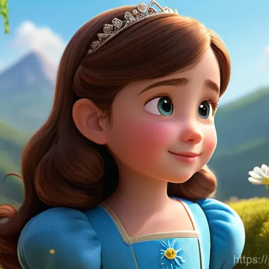 티니핑 애니메이션 평가 리뷰 - **Prompt:** A whimsical and vibrant animated scene featuring Princess Romi, a cheerful young girl wi...