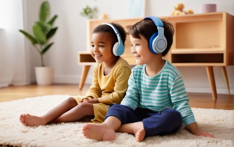 티니핑 배경 음악 OST 목록 - **Prompt 1: Joyful Learning with Teenieping Melodies**
    "A group of diverse children, aged 4-7, a...