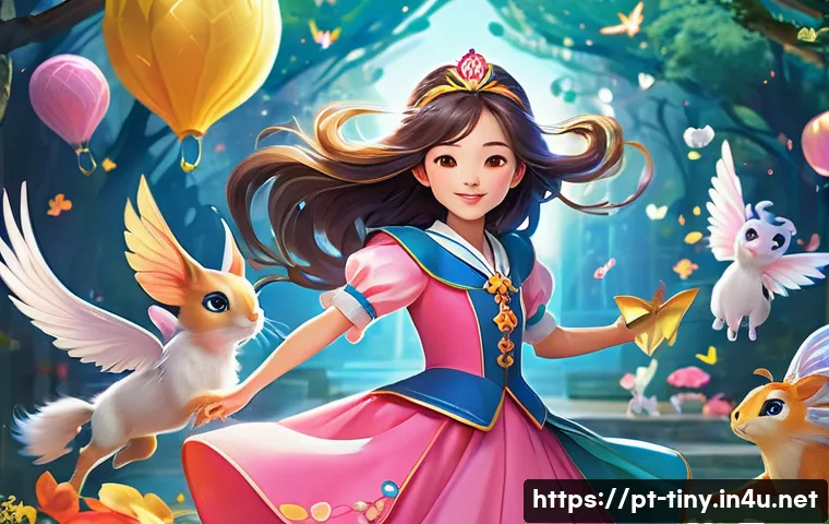 티니핑과 페어리루의 차이점 - A vibrant, dynamic illustration in the style of South Korean "magical girl" animation. The central f...