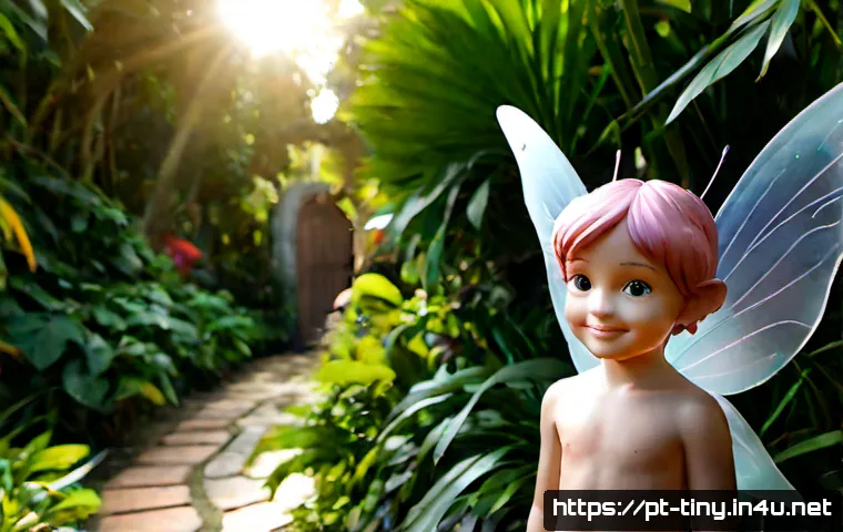 티니핑 캐릭터별 성장 이야기 - Photorealistic whimsical scene of a small pink fairy-like mascot growing from a shy childlike figure...